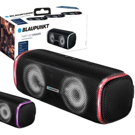 Coluna Portátil BLP3920 Bluetooth 20W c/ Leds (Preto) - BLAUPUNKT