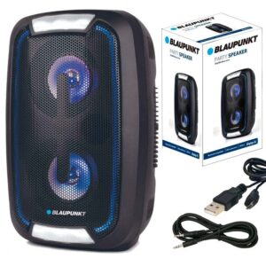 Coluna Port?til BLP3923 Bluetooth 10W 4.1 c/ Leds (Preto) - BLAUPUNKT