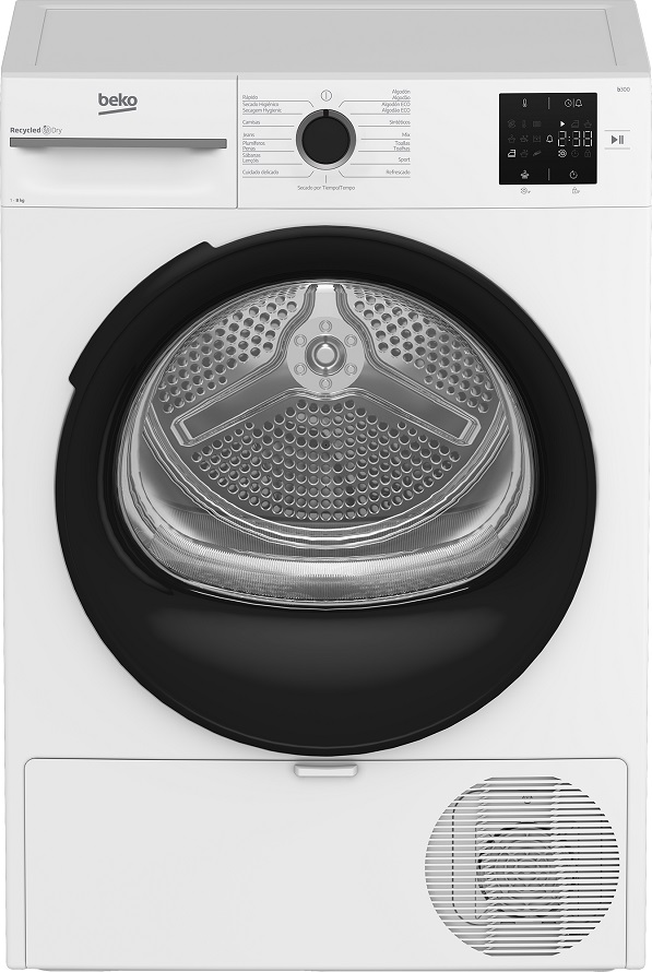 Máquina de Secar Roupa BM3T38220WB 8Kg Bomba de Calor (Branco) - BEKO