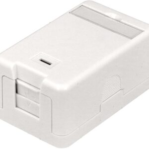 Caixa p/ Conexões Keystone de 1 Porta (Branco)