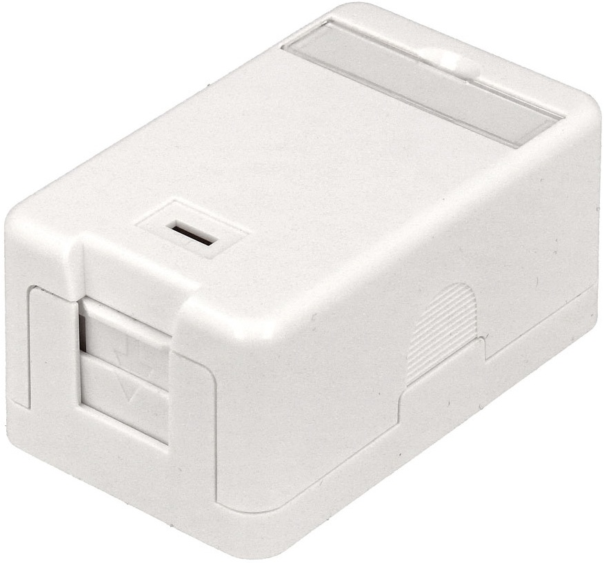 Caixa p/ Conexões Keystone de 1 Porta (Branco)