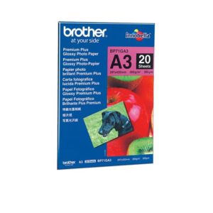 Papel Fotográfico de Brilho A4 Azul/Vermelho (20 Folhas) - BROTHER