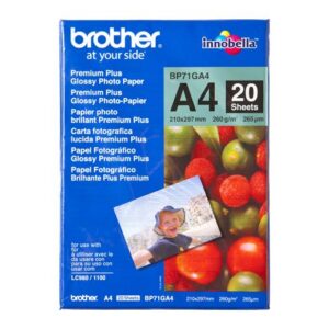 Papel Fotográfico A4 Azul/Vermelho (20 Folhas) - BROTHER