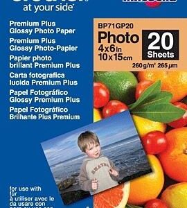 Papel Fotográfico de Lustro Premium Branco (20 Folhas) - BROTHER