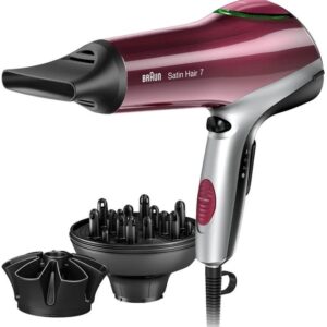 Secador de Cabelo HD770 2200W (Vermelho/Prateado) - BRAUN