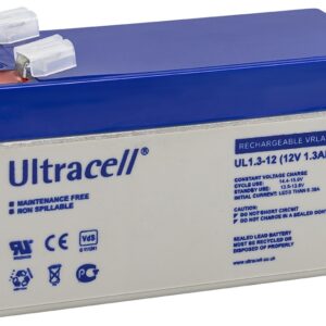 Bateria Chumbo 12V 1,3Ah (97 x 43 x 52 mm) - Ultracell