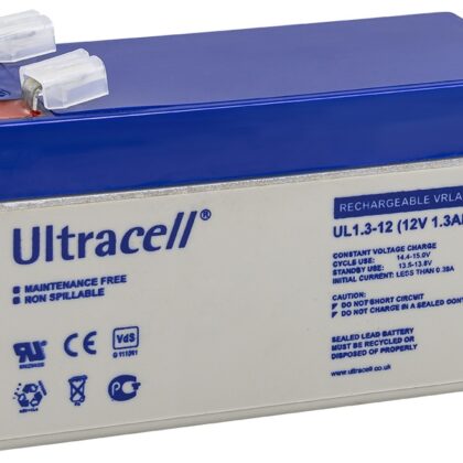 Bateria Chumbo 12V 1,3Ah (97 x 43 x 52 mm) - Ultracell