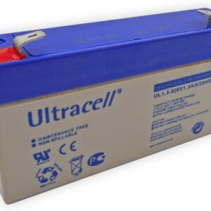 Bateria Chumbo 6V 1,3Ah (97 x 24 x 52 mm) - Ultracell