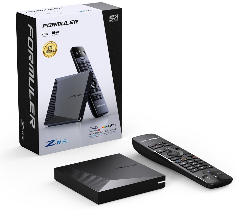 Receptor Android 11 4K 2GB/16GB MyTVOnline 3 - FORMULER Z11 PRO BT1 Edition