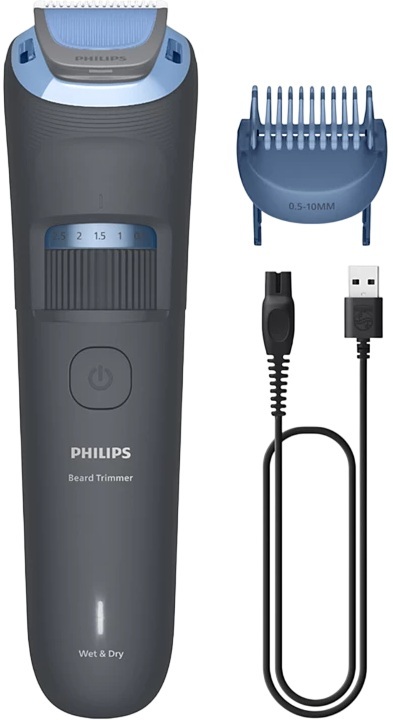 Aparador de Barba Beard Trimmer 3000 Series (Azul Escuro) - PHILIPS