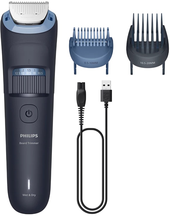 Aparador de Barba Beard Trimmer 3000 Series (Preto) - PHILIPS