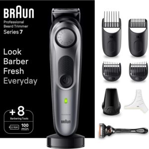 Aparador de Barba Profissional Series 7 c/ Gillette ProGlide - BRAUN