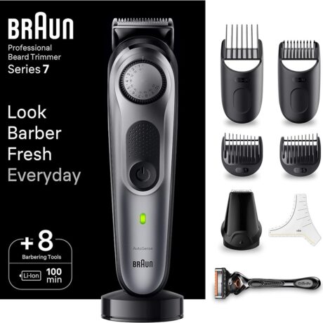 Aparador de Barba Profissional Series 7 c/ Gillette ProGlide - BRAUN