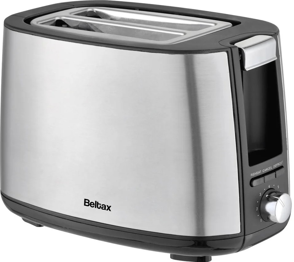 Torradeira de 2 Fendas 750W (Cinzento) - BELTAX