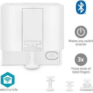 Pressionador de Botão Inteligente Smart Finger Robot Bluetooth (Branco) - NEDIS