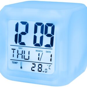 Despertador Iluminado c/ Calend?rio, Temperatura e Alarme