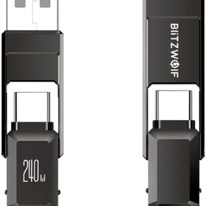 Cabo USB-C / USB-A Macho - Cabo Lightning / USB-C Macho 240W (1.2 mts) - BLITZWOLF