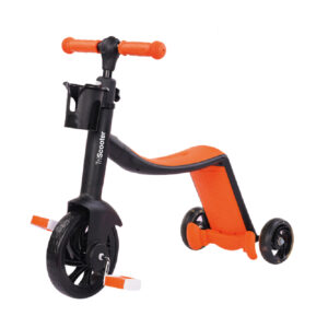 Triciclo Infantil 3 em 1 Triscooter (Laranja) - BIWOND