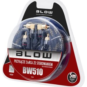 Cabo Car Audio HQ 2x RCA Macho - 2x RCA Macho + Massa (5 mts) - BLOW