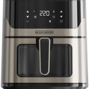 Fritadeira Airfryer 6.5L 1600W (Preto/Prateado) - BLACK&DECKER