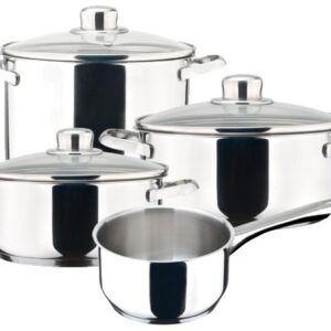 Trem de Cozinha Dux 7 Peças p/ Gás, Elétrico, Vitrocerâmica e Indução (Aço Inoxidável) - MAGEFESA