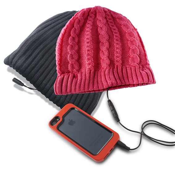 Gorro de Mulher c/ Auscultadores (Rosa) - KSIX