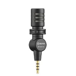 Microfone Mini Condensador MIC TRRS (Preto) - BOYA