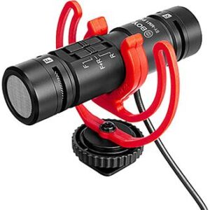 Microfone Universal Compacto Dual Est?reo/ Mono (Preto) - BOYA