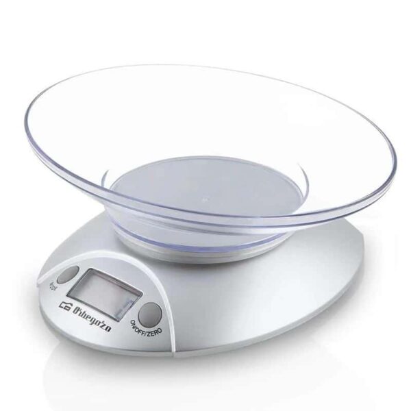 Balança de cozinha Eletrónica Orbegozo PC 1009 até 3kg Prateada