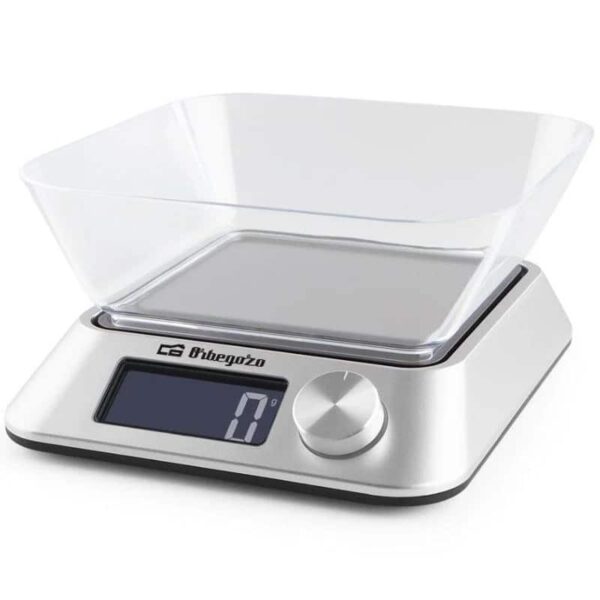 Balança de cozinha Eletrónica Orbegozo PC 1030 até 5kg Prateada