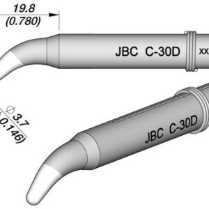 Ponta Curva Longa Dura??o 3,7mm p/ Ferro Soldar JBC