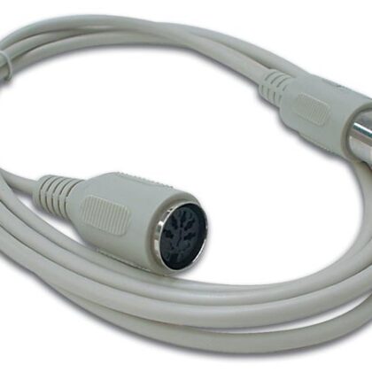 Cabo Extensão Teclado 5 Pin (DIN) Macho - 5 Pin (DIN) Femea - 2 mts