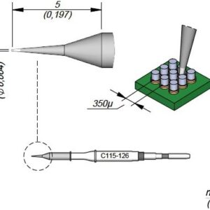 Ponteira 0,1mm p/ Ferro Soldar - JBC