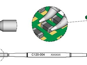 Ponta p/ Micro Pinças PA120-A (Ø 0,7mm) - JBC