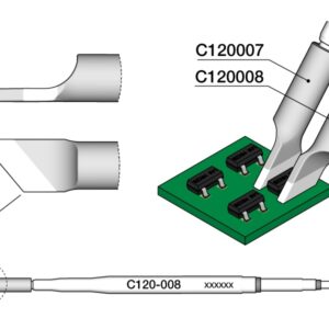 Ponta p/ Micro Pinças PA120-A (3,5mm) - JBC