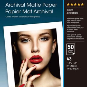 Pack 50x Folhas Papel Fotogr?fico A3 - EPSON