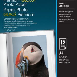Papel PHOTO Premium Glossy A4 (15 Folhas) - EPSON