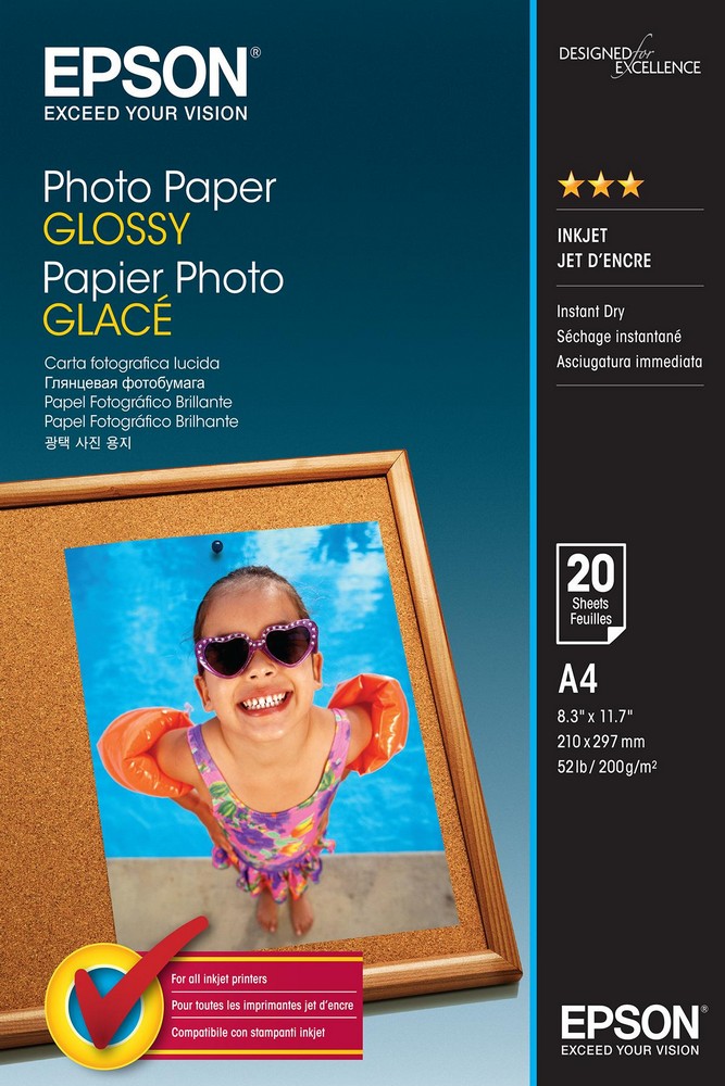 Papel Fotográfico de Lustro A4 - EPSON