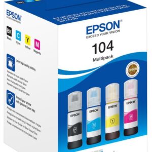 Pack 4x Recargas Tinta 104 Ecotank - EPSON
