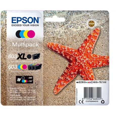 Pack 4x Tinteiros 603XL (8.9ml + 3 x 2.4ml) - EPSON