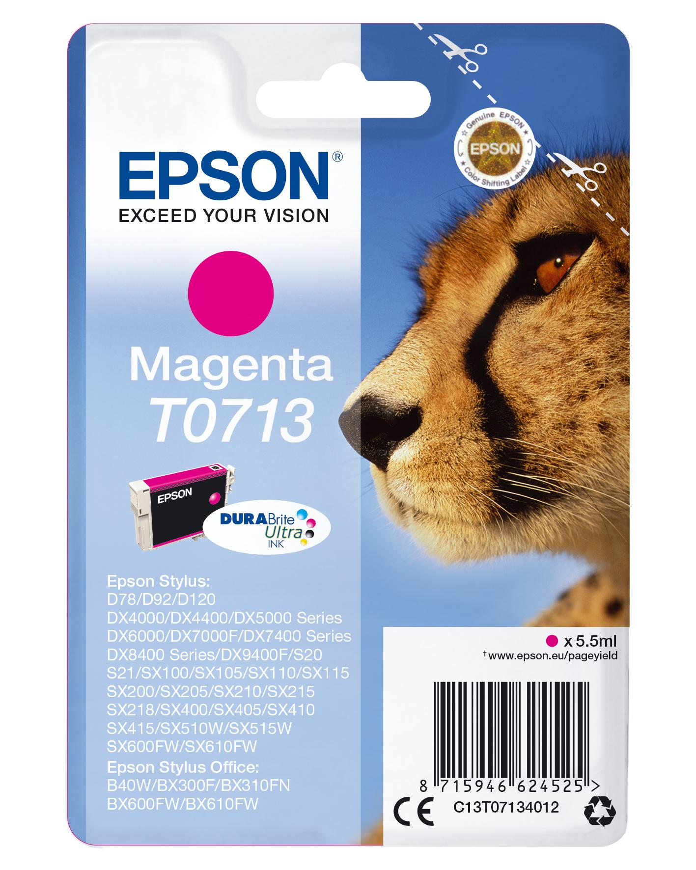 Tinteiro EPSON Magenta D78/DX4000/4050/50x0/60x - C13T07134012