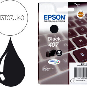 Tinteiro 407L Clavier Wf-4745 Series (Preto) - EPSON