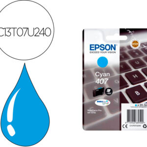 Tinteiro 407L Clavier Wf-4745 Series (Ciano) - EPSON