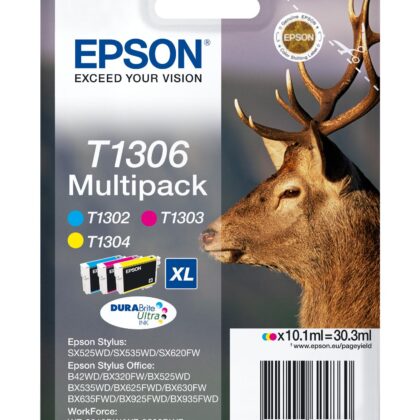 Pack 3x Tinteiros Cores SX525/620bx525/625/925 (Azul/Magenta/Amarelo) - EPSON