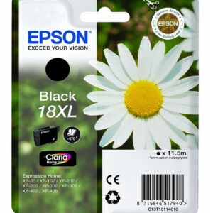 Tinteiro EPSON Serie 18XL Preto XP-102/205/305/405 - C13T18114012
