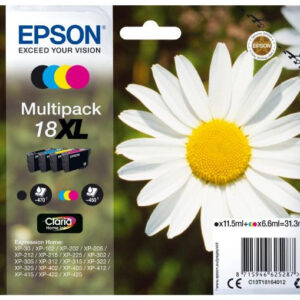 Pack 4x Tinteiros Serie 18XL Quad XP-102/205/305/405 - EPSON