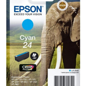 Tinteiro EPSON Cyan Serie 24 XP-750/850/950/55 - C13T24224012