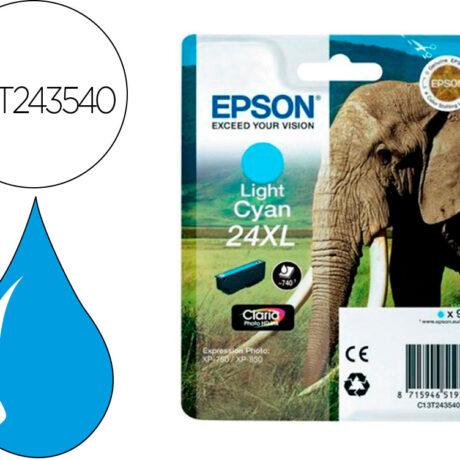Tinteiro Claria Photo 24Xl Expression Photo Xp-750 / 850 (Azul) - EPSON
