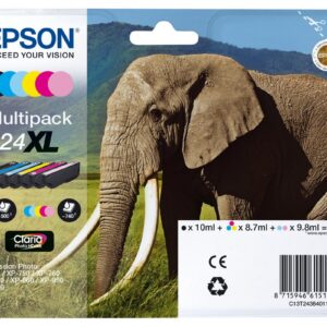 Pack 6x Tinteiros Cores 24XL Claria Photo HD Ink - EPSON