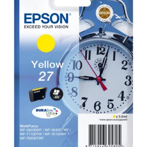 Tinteiro Serie 27 WF-3xxx/WF-7xxx - C13T27044012 (Amarelo) - EPSON